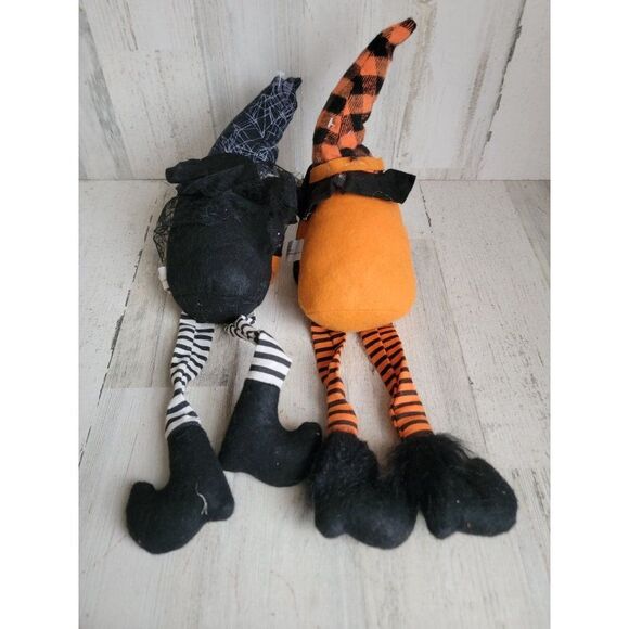 Halloween plush gnome Shelf sitting which candy corn set home decor - Picture 8 of 8